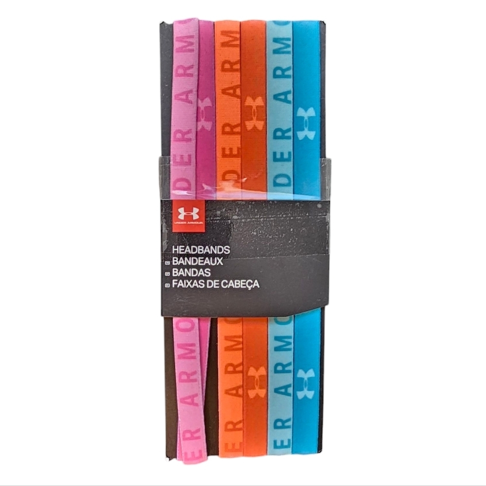 Under Armour Headband Set of 6 Bright Colors Non Slip